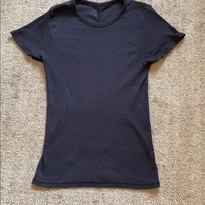 Fitted ribbed tee